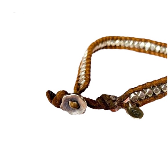 Vintage Chan Luu Leather & Sterling 925 Bracelet - Picture 2 of 5